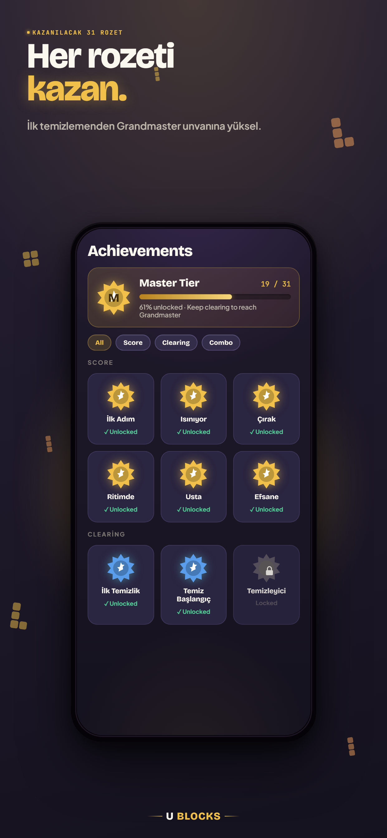 U Blocks — Başarımlar